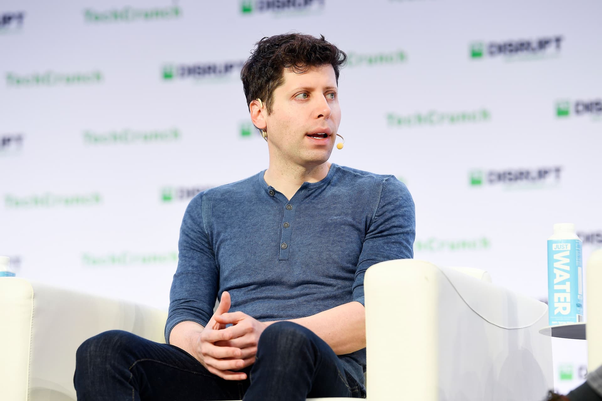 Det blir fort mye Sam Altman i monitor i nyhetsbrevet. Foto: Wikimedia/Techcrunch
